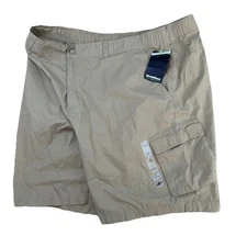 Nordictrack Cargo Shorts Trail Hiking Camping Khaki Pockets Men Sz 44 NWT