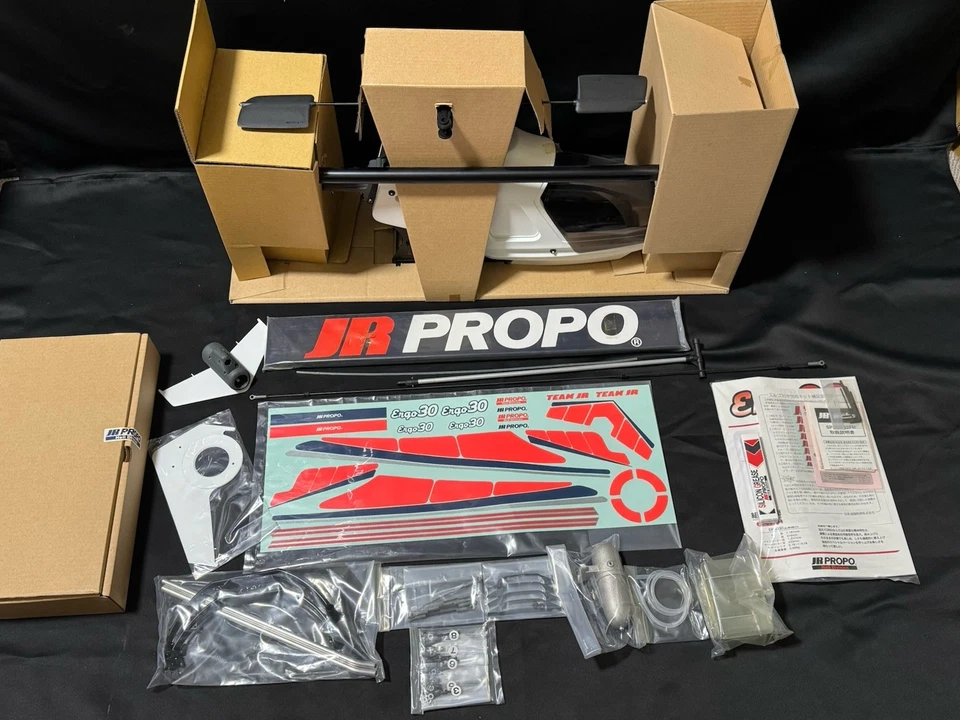 JR Propo RC Helicopter Semi Assembled kit Ergo 30 Webra 32 Engine Made in Japan - Image 3 of 4