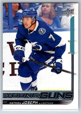 2018-19 Upper Deck Series 2 Young Guns #483 Mathieu Joseph Rookie Lightning RC