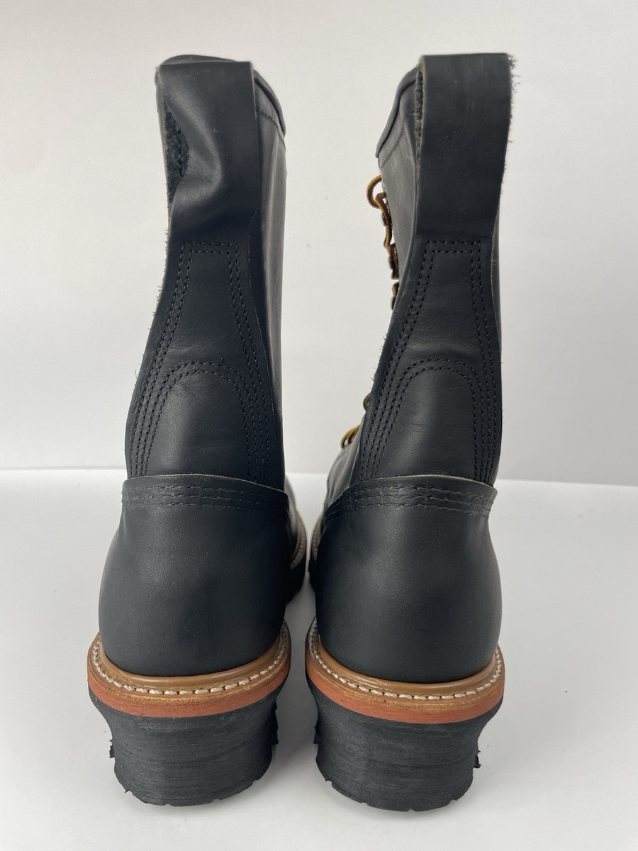 RED WING 2218 Steel Toe Black Logger Boots / Work Boots Men's 12 E