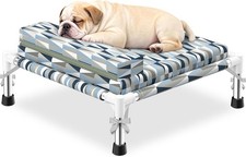 Orthopedic Elevated Dog Bed Raised Pet Couch with Bolster for Small Dogs