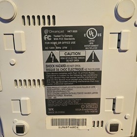 SEGA Dreamcast HKT-3020 Home REV 1 Console - White