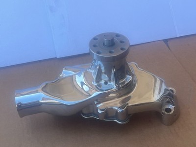 Chevrolet Chevy Small Block SMC Pater Pump Long Style Polished Aluminum (Chrome)