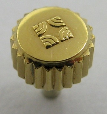 New Zenith waterproof one gold plated screw crown 4.5 mm tap 10