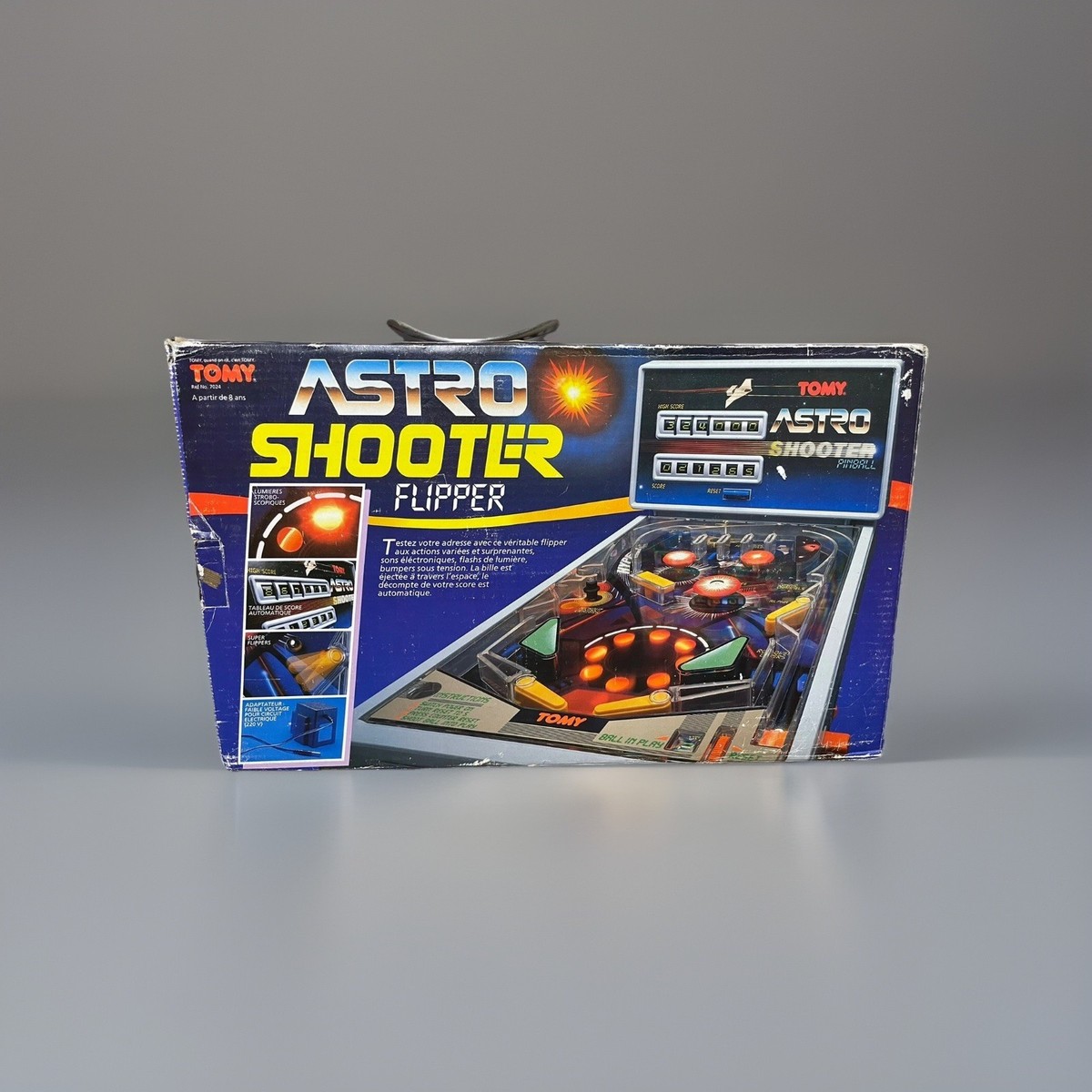 Vintage Boxed TOMY Astro Shooter Pinball tabletop electronic game