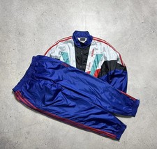 Adidas Vintage 90  s Nylon Track Suit Jacket  Pants Size M