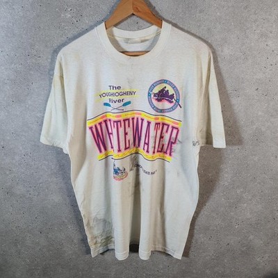 Vintage Stedman Youghiogheny River Whitewater Single Stitch T-Shirt Herren XL
