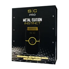 StyleCraft Pro Metal Edition Instinct Shaver Vector Motor Black SC807B Barber