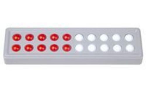 Schubi Lernmedien Rot Schubi Abaco 20. Modell C 5/5 Kugeln Parallel (Rot/Weiß) - Image 2