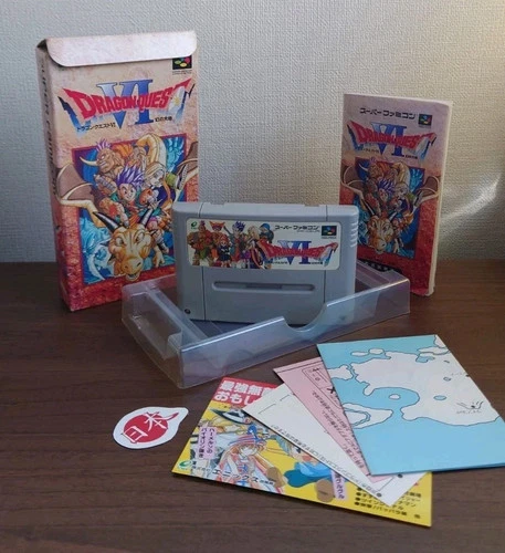 Dragon Quest 6 VI + Manual Super Nintendo Japan SNES Super Famicom FREE SHIP