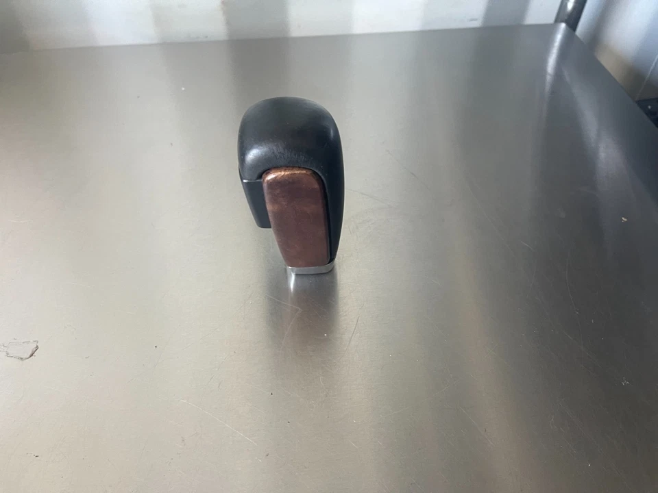 2007-2012 VOLVO S60 S80 XC70 BLACK LEATHER AND WOOD SHIFT KNOB VOLVO 30756901 - Image 2 of 4