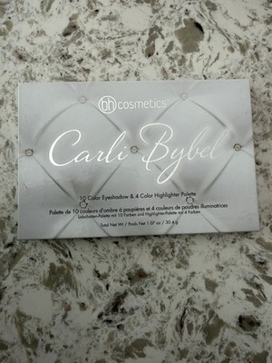 bh cosmetics Carli Bybel 10 Color Eye Shadow & 4 Color Highlighter Palette New