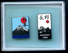 1998 Nagano Winter OLYMPIC Games Pin Enamel Set 2