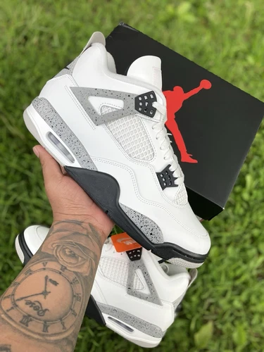 Size 11.5 - Jordan 4 Retro OG Mid White Cement