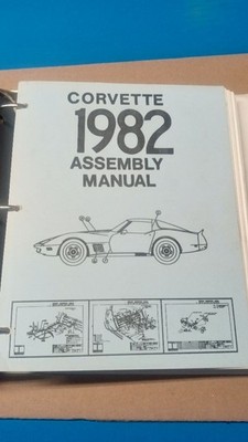 1982 Chevrolet Corvette Assembly Manual Book Rebuild Instructions in Binder
