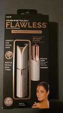 Finish Touch Facial Hair Remover 18K Gold Plated Flawless Build in Light New