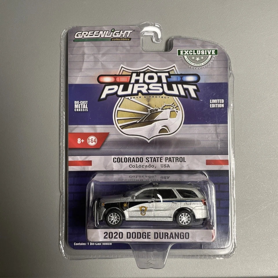 Greenlight Hot Pursuit Colorado State Patrol Police Trooper 2020 Durango 1/64 - Imagem 2 de 2