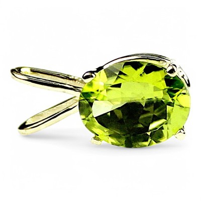 Peridot, 14KY Gold Anhänger, P002