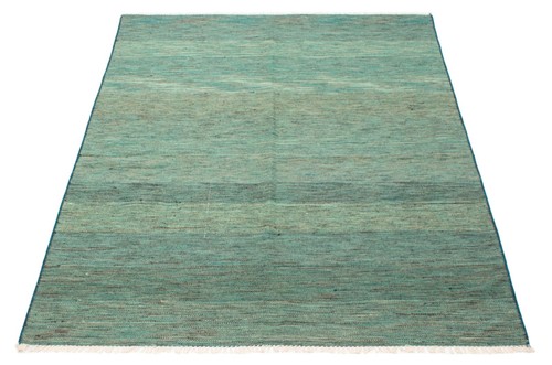 Vintage Hand Woven Carpet 4'5" x 7'10" Traditional Wool Kilim Rug - Picture 3 of 9