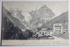 Trasformatore Ortler Alto Adige Hotel Nuova Posta corrispondenza parrocchiale cartolina storica 1904