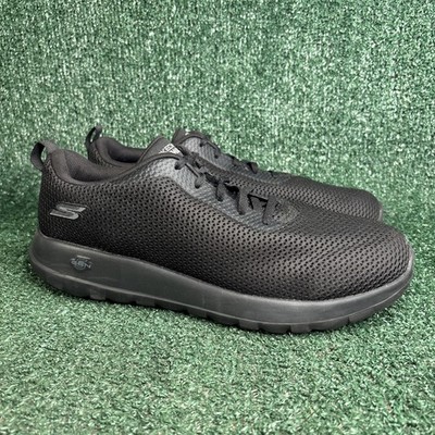 SKECHERS Men\'s Breathable Walking GOwalk Max Slip On, Black, Sz 11 Extra Wide 4E Skechers Men main image 2