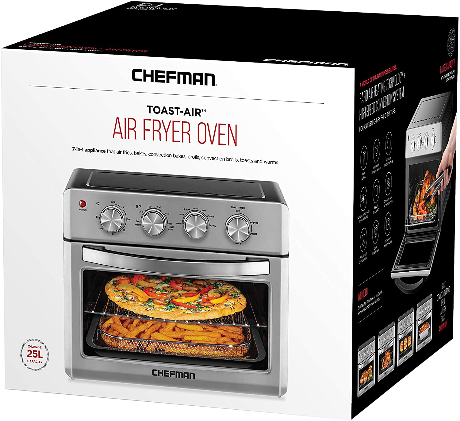 chefman air fryer toaster oven