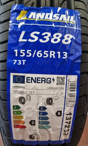 X4 155 65 13 155/65R13 73T NEW LANDSAIL TYRES, AMAZING "B" RATING FOR WET GRIP! - Picture 2 of 4