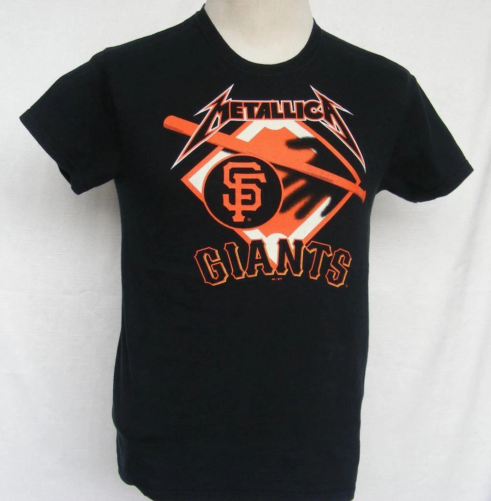 San Francisco Giants Metallica MLB Shirt Hit 'Em All Vtg Bay Area Rocks  Music