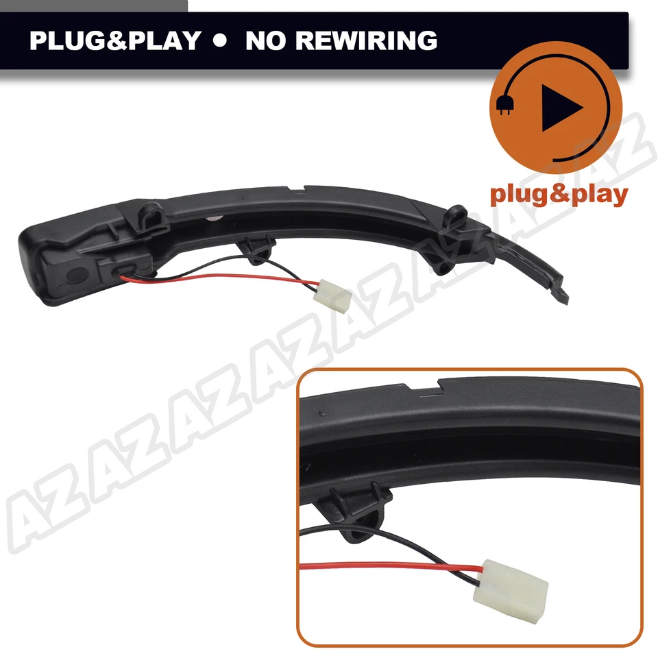 For AUDI Q5 Q7 Facelift 2012-2015 Sequential LED Side Mirror Turn Signal Lights - Image 4 of 4