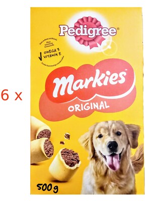 Pedigree  Markies Original Kauknochen ( 8,88/kg) Hundesnack gefüllt 6 x 500 g