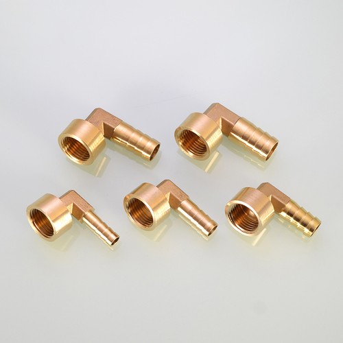 Hose Barb Elbow X 1/4" 3/8" 1/2" Female Brass Pipe Fitting Gas Fuel Water Air - Picture 4 of 14