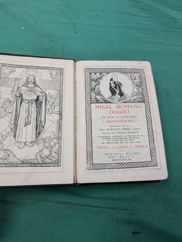Misal Romano Diario Latino (Spain) Rdo. Eudaldo Serra 1962 Spanish - Picture 8 of 13