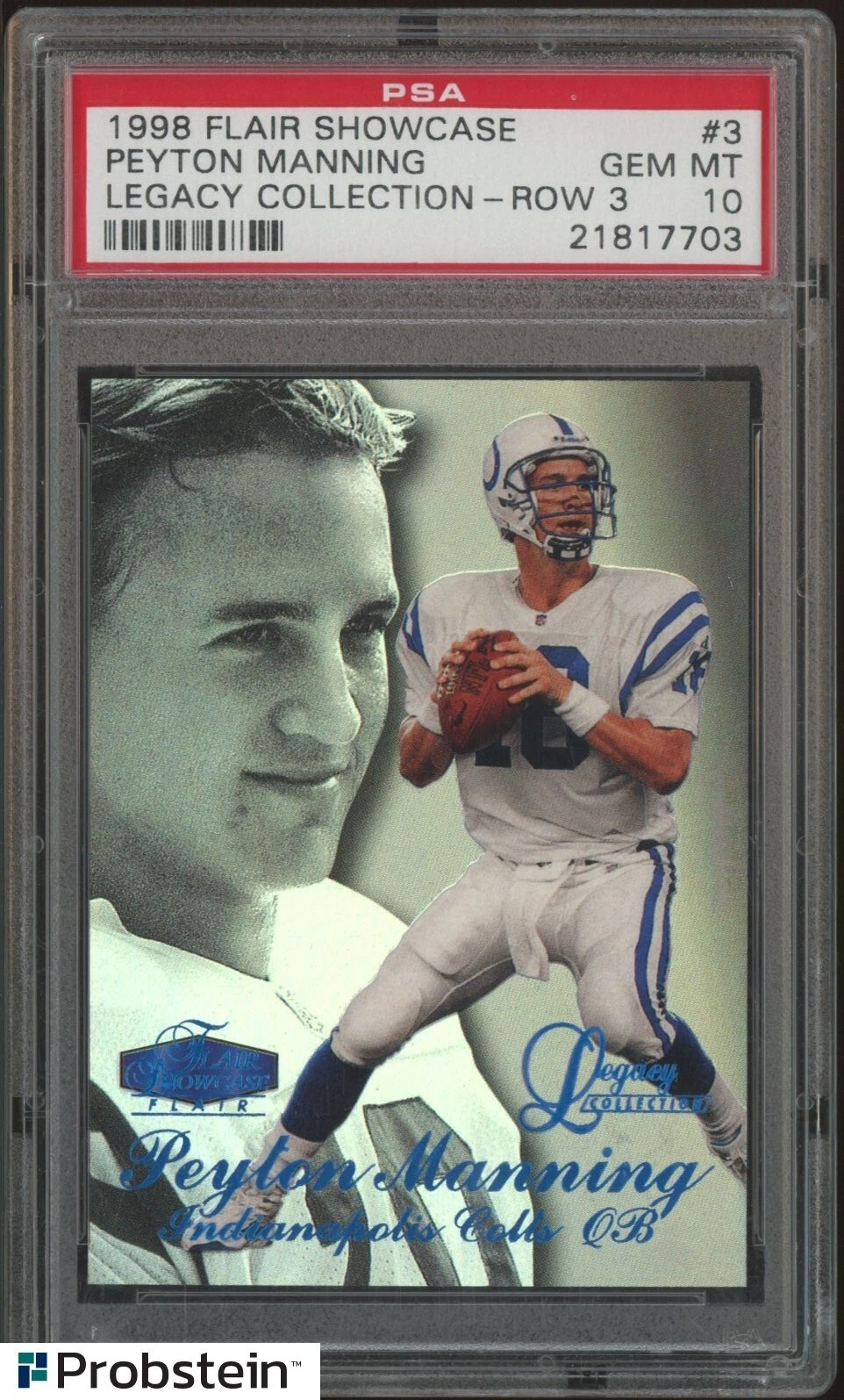 Peyton Manning Flair Showcase Legacy Collection #3 Row 3