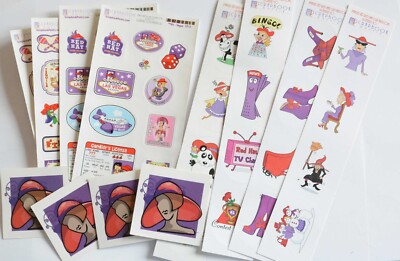 Red Hat Sticker Assortment / Mixed Sizes / Games ~ Travel ~ Red Hat ...