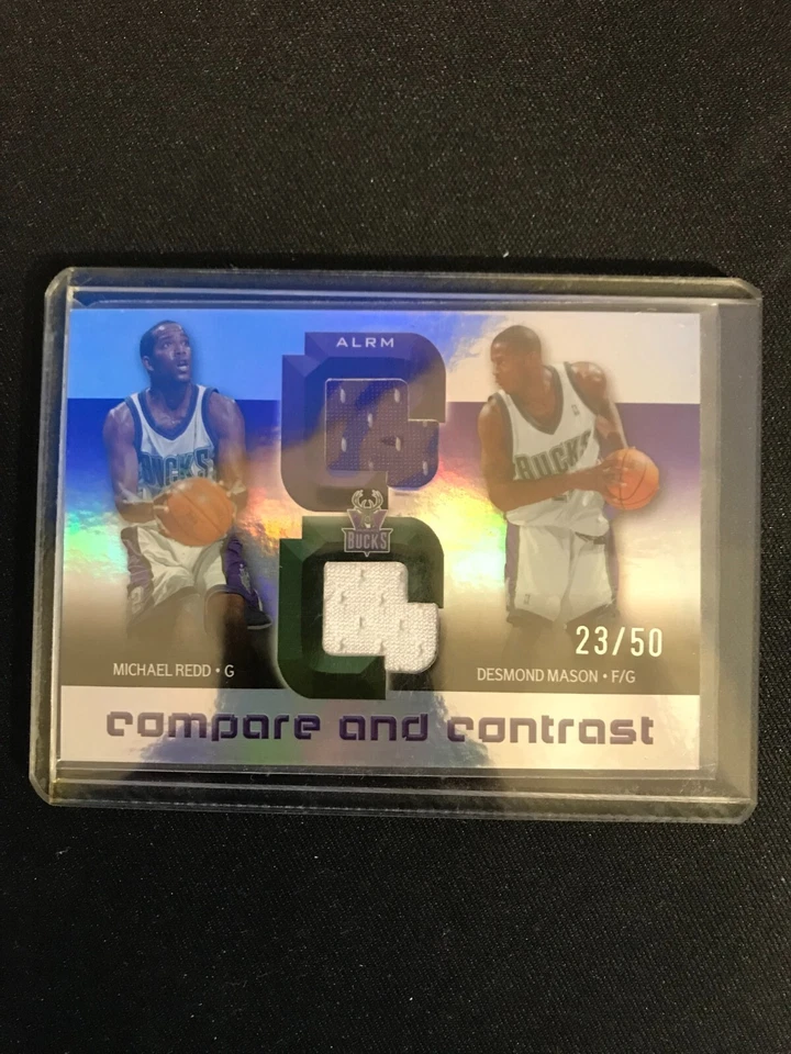 Camiseta deportiva cuádruple usada Upper Deck Reflections 2005 juego de baloncesto de la NBA BAJ55391 #23/50 Foto 2 de 2