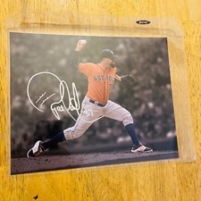 PAT NESHEK ASTROS SIGNED / AUTOGRAPHED 8X10 PHOTO NICE!!