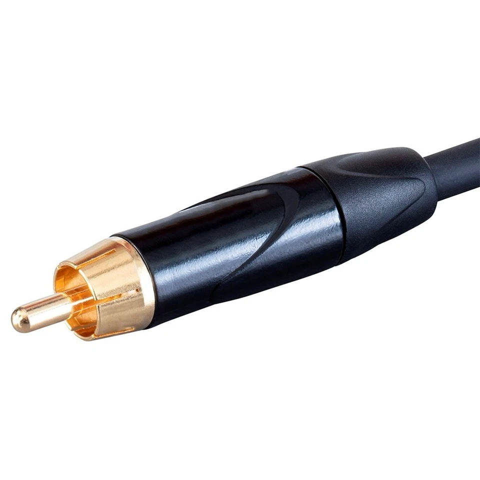 1FT 3-Pin XLR Male to RCA Male Professional Microphone Audio Cable 24AWG Gold - Image 4 of 4