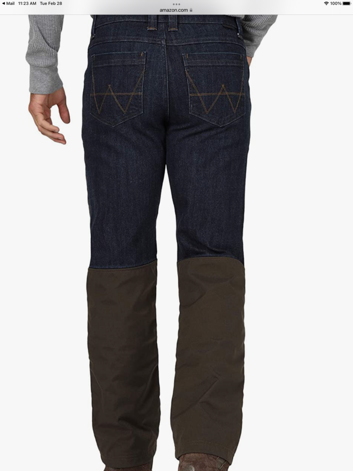 Wrangler Men's ATG Denim Upland Pants 40W / 34 | eBay