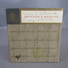 Benson & Hedges Vintage Cigarette Box 3.5" x 3.5" EMPTY Pack from 1963