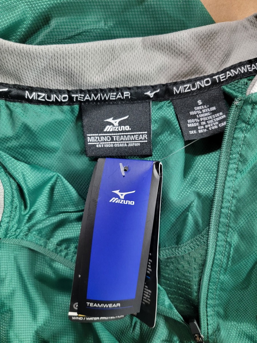 【入手困難】MIZUNO OPEN GOLF ウィンドブレーカー ジャンパー 緑 NWT MIZUNO TEAMWEAR Men 1/4 Zip Baseball Golf Vented