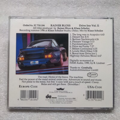Rainer Bloss: Drive Inn - Vol. II CD Innovative Communications