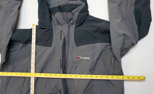 Berghaus GORE-TEX Mens Jacket Outdoor Hooded Wind & Waterproof Hiking Grey, XXL - 第 3/18 張圖片