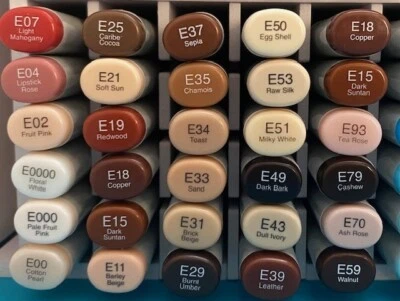 COPIC Sketch Dual Tip Markers ~NEW~ "E" Series Colors ~ tested before shipping