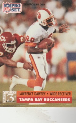 FREE SHIPPING-MINT-1991 Pro Set #795 Lawrence Dawsey BUCCENEERS
