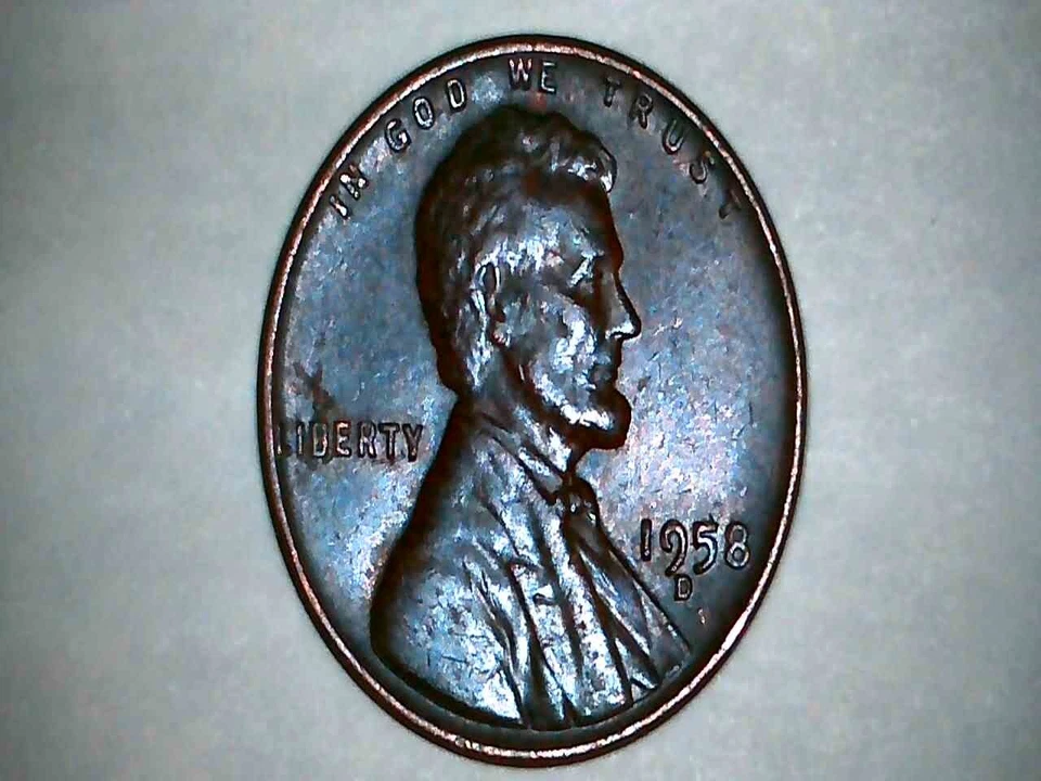 1958 D Wheat Penny “L” Error On The Rim Rare - Image 2 of 4