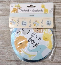 “It’s A Boy” 7 foot Baby Shower Garland 