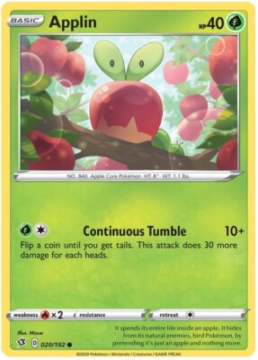 applin pokemon card value A Gifted : r/pokemon The item available is listed in the Title Applin Pokemon Card | eBay