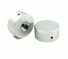 1PCS Solid aluminum matte silver 48*22 Power amplifier volume potentiometer knob