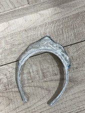 Blue Suede Crown Princess Dream Blue Rhinestone Headband Youth Costume Accessory