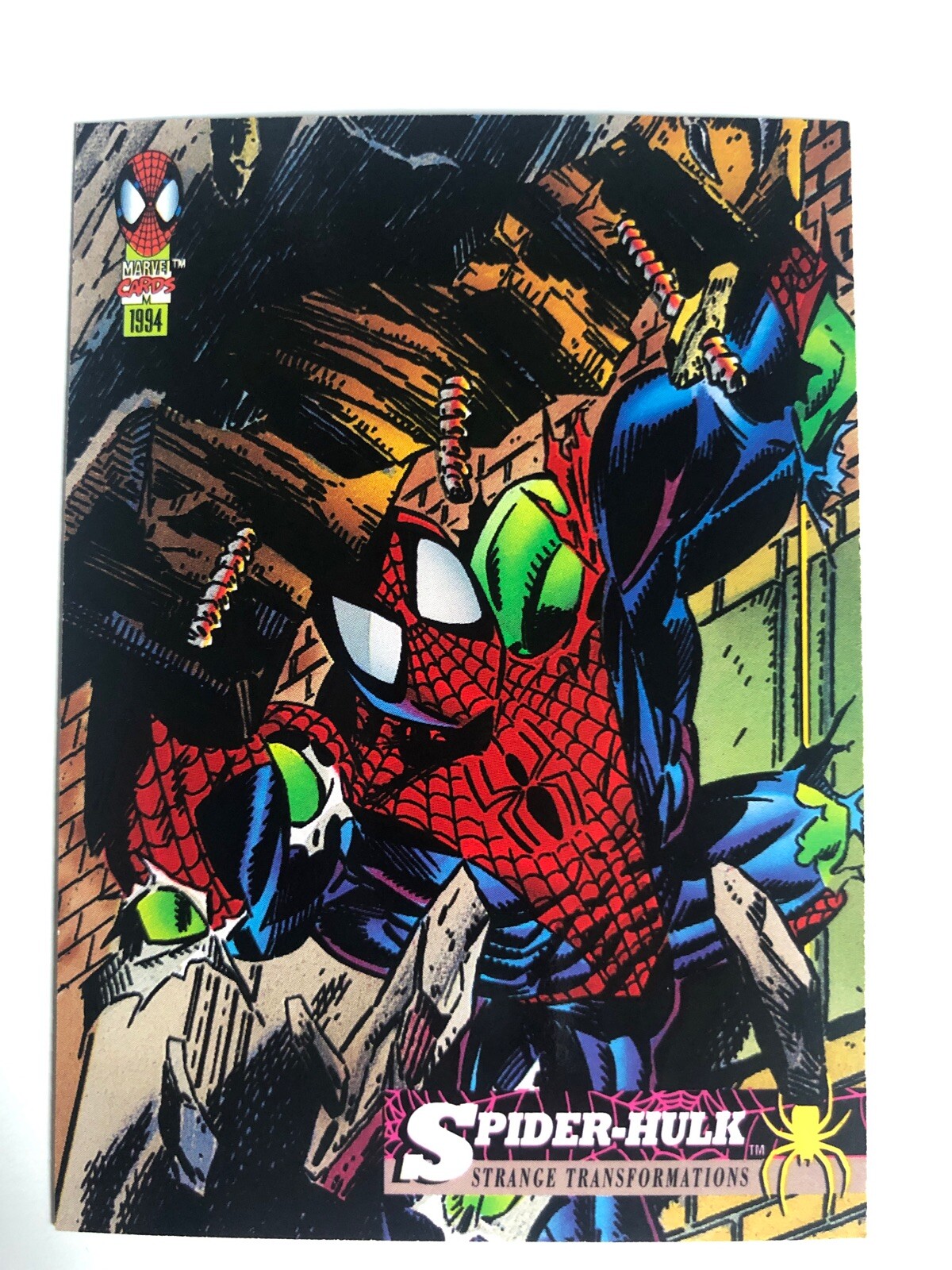 SPIDER-HULK #25 The Amazing Spider-Man 1994 Fleer Trading Card